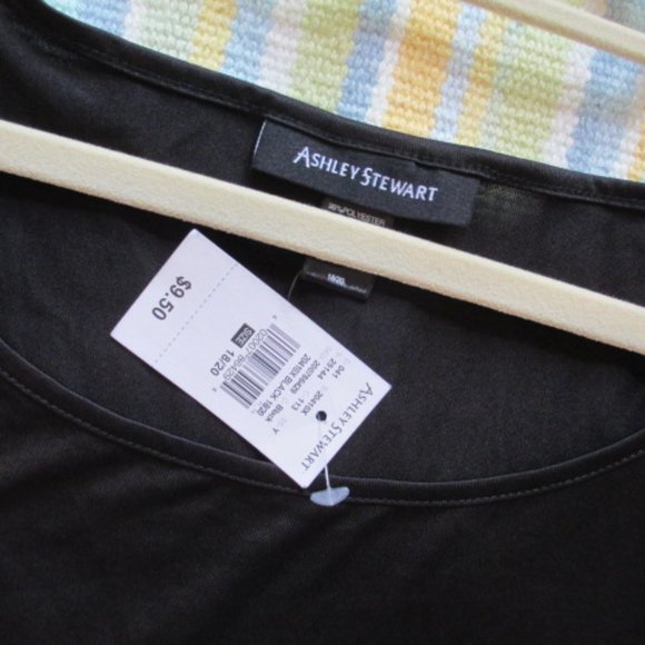 New Ashley Stewart Basic Black Tank Top 18/20 - Picture 3 of 9